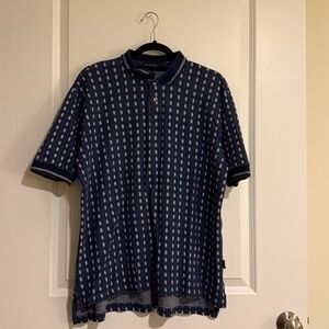 Blue cotton polo shirt Made in USA
